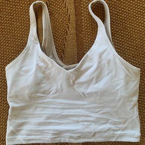 Lululemon align crop tank (white)